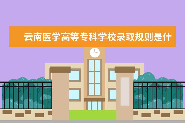 云南医学高等专科学校录取规则是什么 云南医学高等专科学校就业怎么样