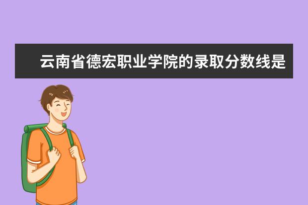 云南省德宏职业学院的录取分数线是多少？